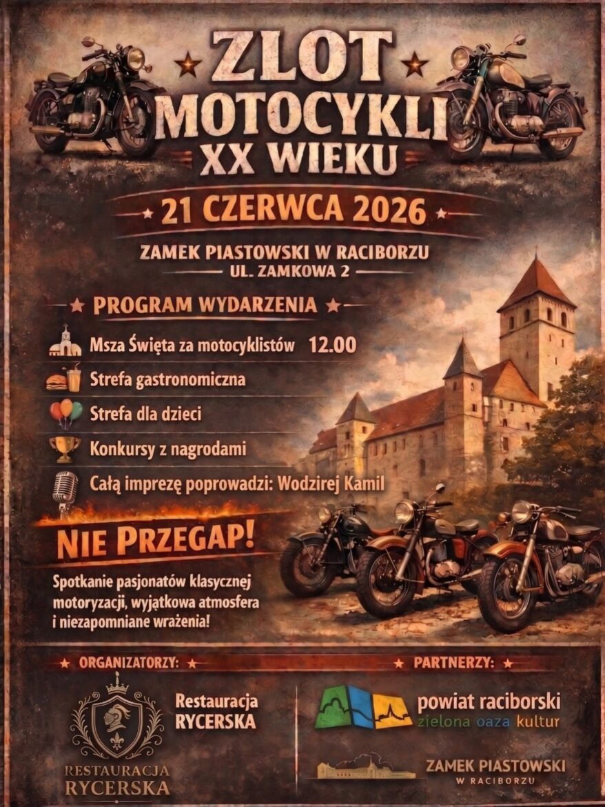 Zlot Motocykli na Zamku Piastowskim