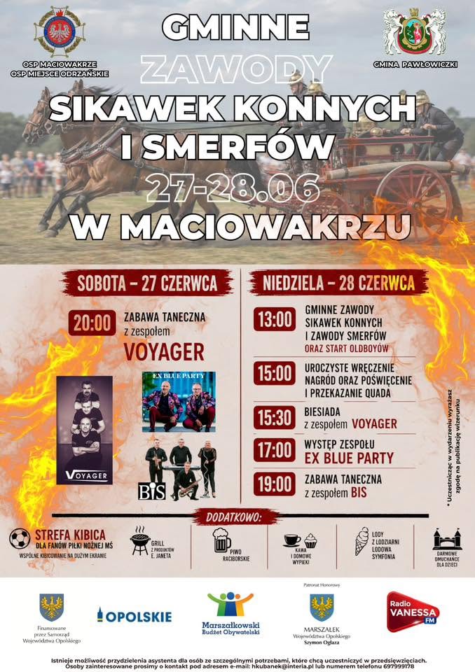 Gminne Zawody Sikawek Konnych i Smerfów już w ten weekend w Maciowakrzu