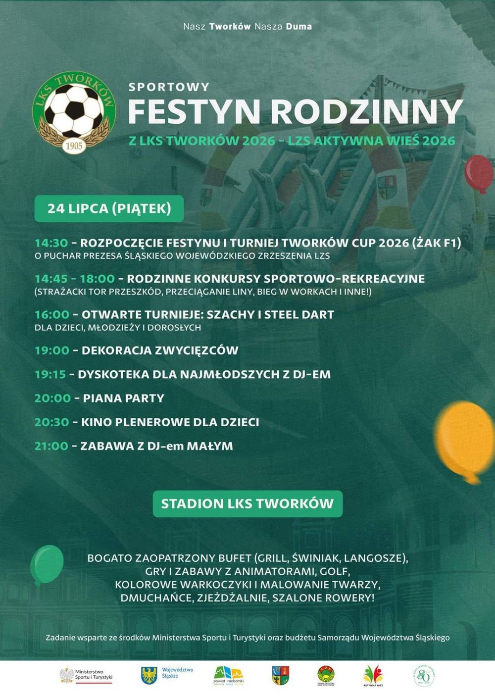 Sportowy Festyn Rodzinny z LKS Tworków 2026