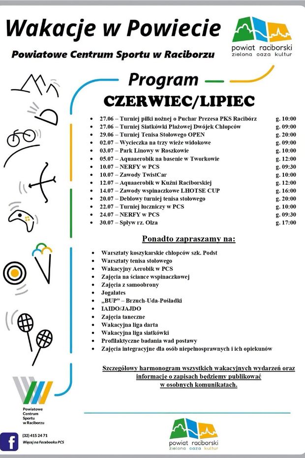 Sportowe wakacje i pierwszy rok nowego dyrektora PCS