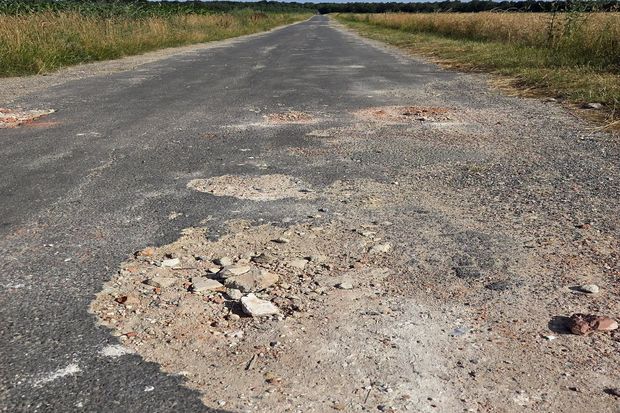 Remont drogi w Ścigowie