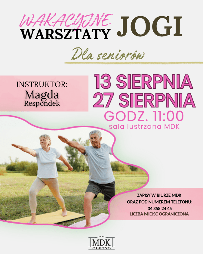 Joga dla seniorów w Oleśnie