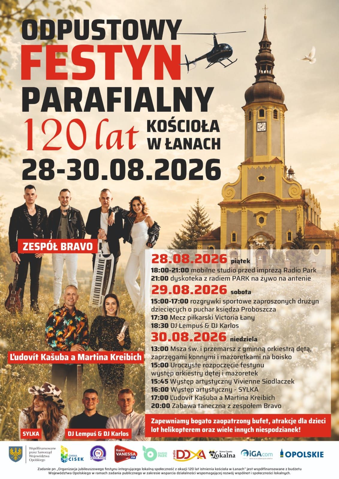 Odpustowy Festyn Parafialny w Łanach z okazji 120-lecia poświęcenia kościoła