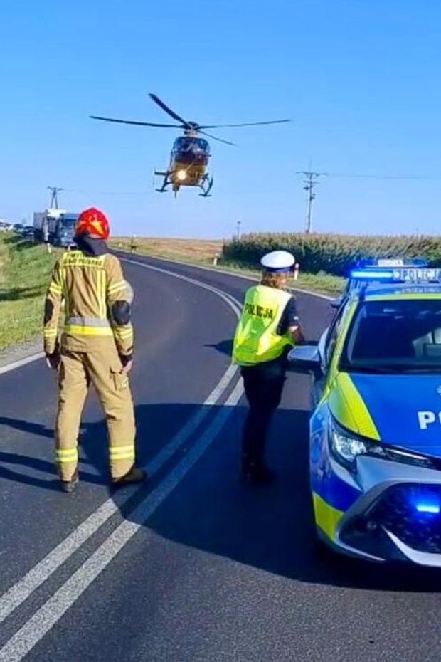 Śmiertelny wypadek na DK45
