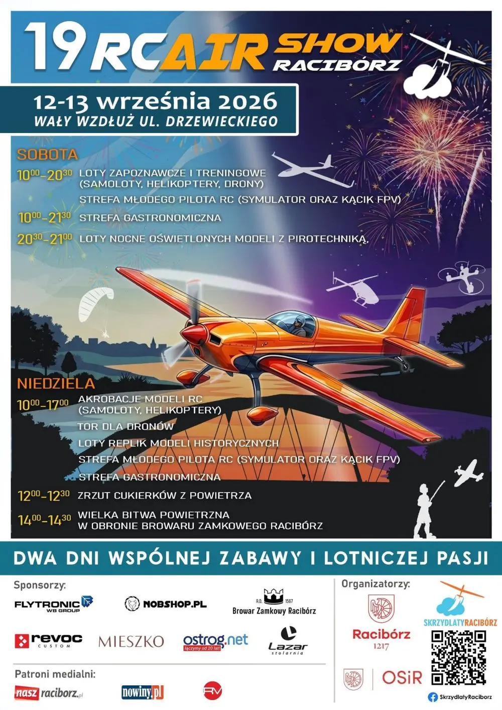 19 RC Air Show Racibórz już w ten weekend. Lotnicze emocje, pokazy i atrakcje dla całych rodzin