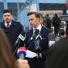 Konferencja prasowa przed Elektrownią Rybnik