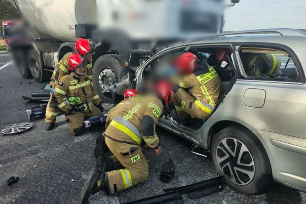 Wypadek na DK94 w Strzelcach Opolskich
