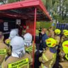 Warsztaty z gaszenia pożarów instalacji fotowoltaicznych w powiecie oleskim