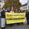 #DrogaZimaTuska- konferencja prasowa działaczy PiS na rybnickim rynku